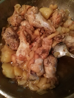 Una foto de Tajín de pollo con patata y pasta