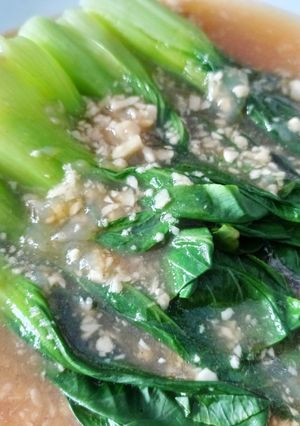 Foto resep Pokcoy Siram Saus Bawang Putih