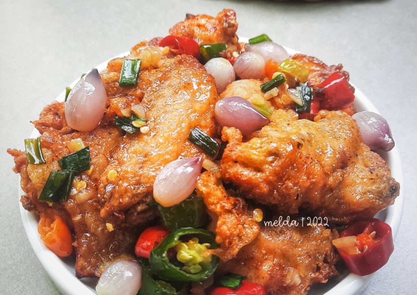 Ayam Goreng Oseng Bawang