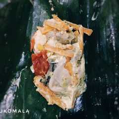 A picture of Pepes Ayam Jamur.