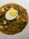 Squid, Vegetables, and Eggs - Crock Pot