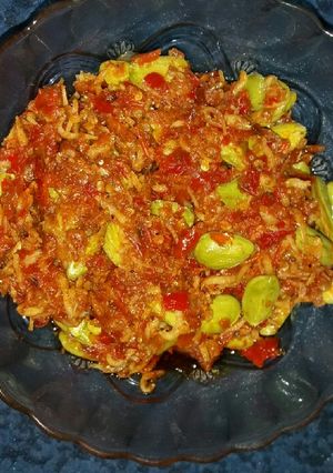 Foto resep Sambal goreng teri medan pete