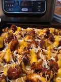 Buffalo chicken and fries(pizza box 1)