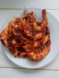 Foto resep Udang bakar madu (teflon)