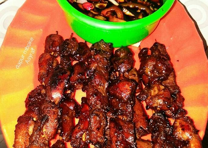 Sate ayam teflon