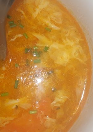 Zöldséges tojásleves recept fotója