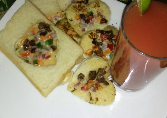 Egg in a bread hole & Watermelon #Breakfastcontest #Plateaustate