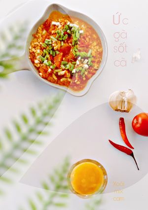 Hình của món Ức gà sốt cà chua.