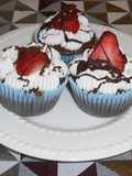 Cupcakes templados de chocolate