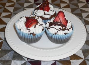 Una foto de Cupcakes templados de chocolate