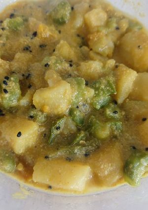 আলু ঝিঙে পোস্ত (aloo jhinge posto recipe in Bengali) রেসিপির প্রধান ছবি