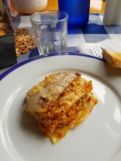 Una foto de Lasaña de verduras con soja texturizada en Monsieur Cuisine