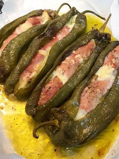 Una foto de Pimientos Italianos Rellenos