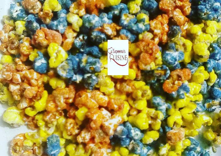 Multicolored popcorn