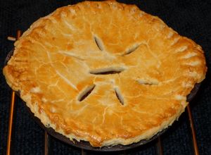 Una foto de Pot pie de carne de vacuno