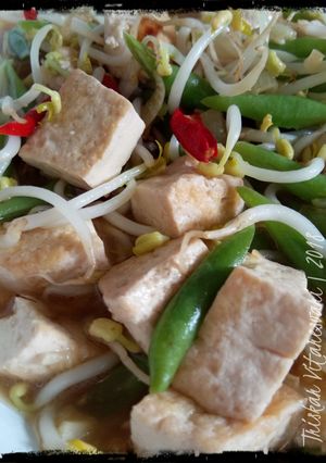 Foto resep Tumis buncis tauge tahu