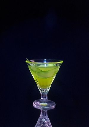 A picture of Cucumber agua fresca.