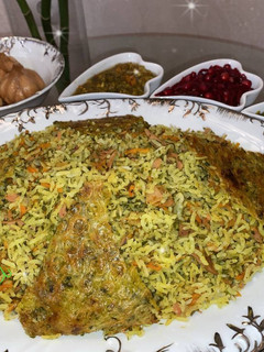 عکسی از دستور سبزی پلو مخلوط با تن ماهی