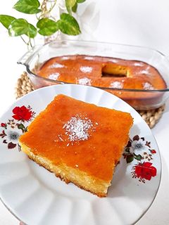 عکسی از دستور کیک خیس کاراملی