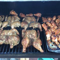 Applewood Smoked Cornish Hens A picture of Applewood Smoked Cornish Hens.