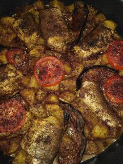 صورة لوصفة صينيه سمك بالباتنجان