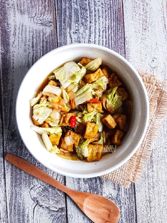 Cara Gampang Membikin Resep Tumis sawi putih tahu yang Lezat Anti Ribet, Mantap