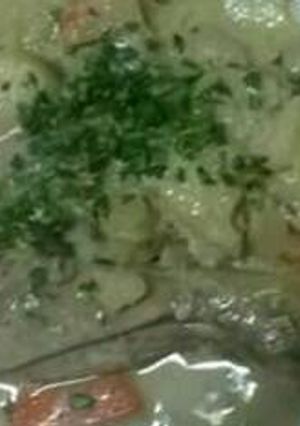Una foto de Pollo a la crema
