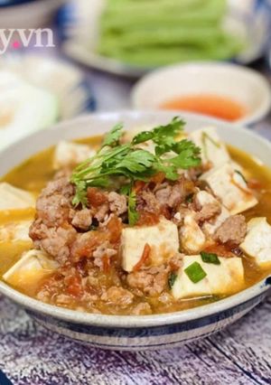 Hình của món Đậu Hủ Sốt Thịt Bằm Cà Chua.