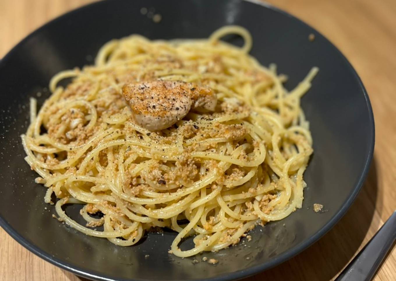 🍝🐟 Monkfish liver pasta - Ankimo in Japanese