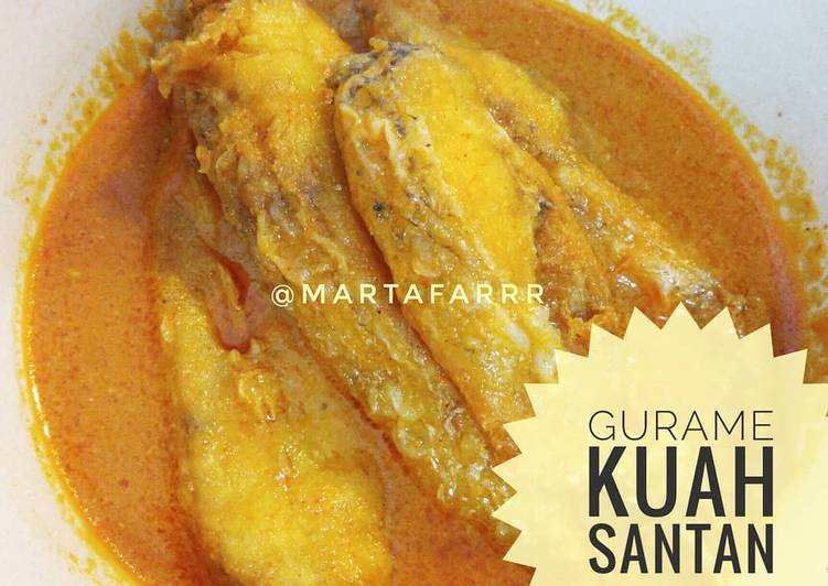 Cara Gampang mengolah Gurame kuah santan, Enak Banget