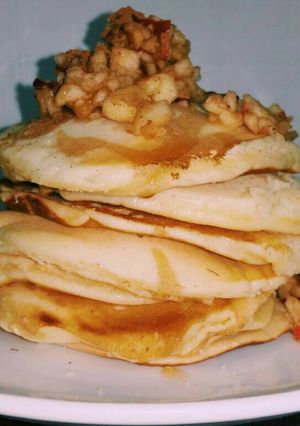 Hình của món Pancake táo quế.