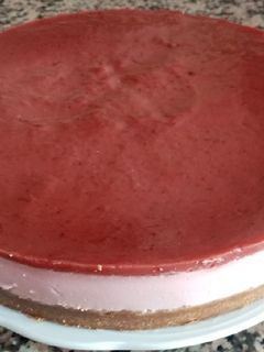 Una foto de Mousse de Queso con Fresas