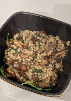 A picture of Mushroom Pearl Barley Risotto.