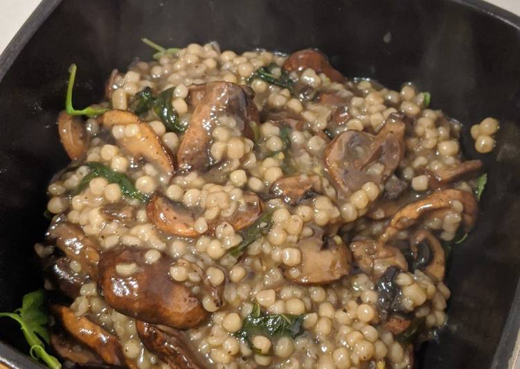 Mushroom Pearl Barley Risotto