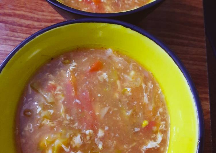 Simple Way to Make Homemade Tomato Egg Drop Soup