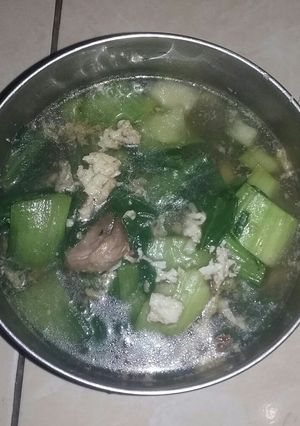 Foto resep Tumis sayur poykoy telur