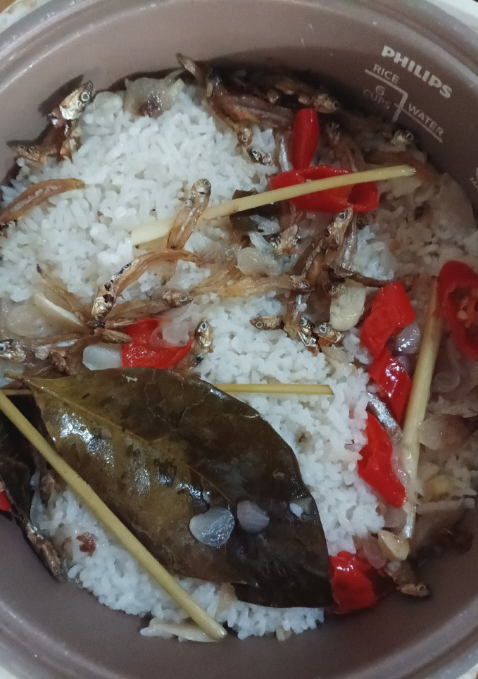 Foto resep 🍚🍃Nasi liwet rice cooker