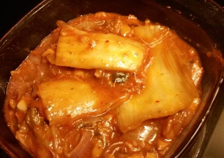 Steps to Prepare Homemade Canned Sardine with a Kimchi Twist