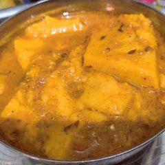 Besan curry/besan katli A picture of Besan curry/besan katli.