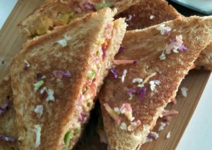 Veg junglee toast sandwich