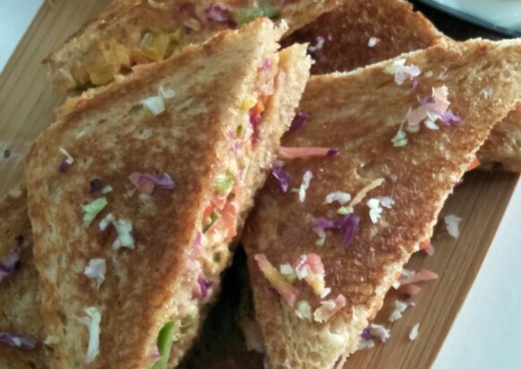 Veg junglee toast sandwich