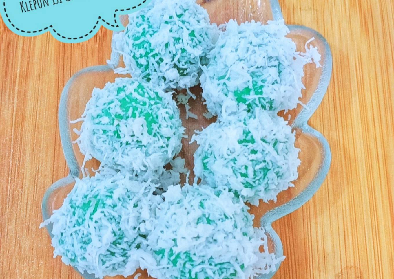Klepon isi Gula Jawa Wijen takaran sendok