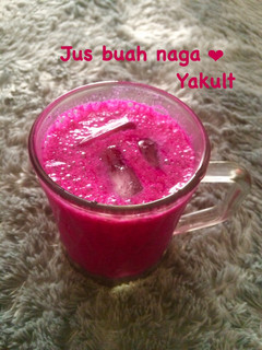 Foto resep Jus buah naga yakult