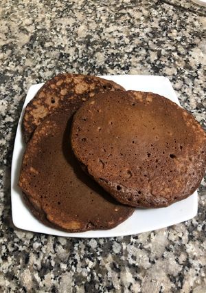 Una foto de Panqueques de chocolate y avena 🥞