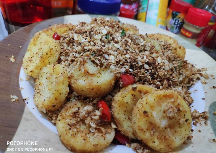 Tahu nestum/oat meal