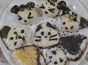 Foto resep Vegan Anko (red bean) Filling Onigiri (rice balls)🌱🍙 Pasta Kacang Merah Azuki