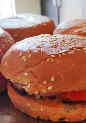 A picture of Homemade Burger.