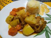 Uma foto de colorau frango