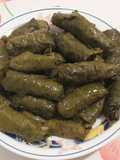 Stuffed Grape Leaves with Chickpeas