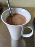 Choco-matcha caliente